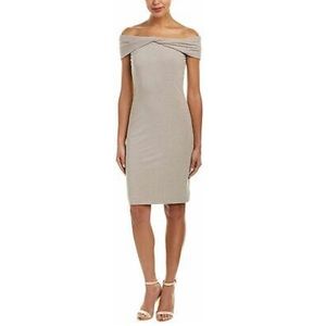 Nicole Miller Artelier GOLD Sparkle Off Shoulder